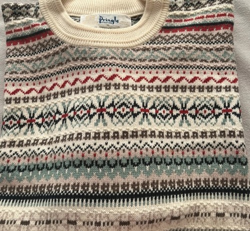 Fairisle cotton pringle - fairisle, of