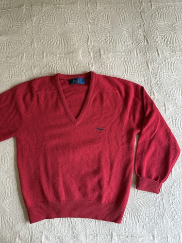 Vintage pringle red wool knit - red,